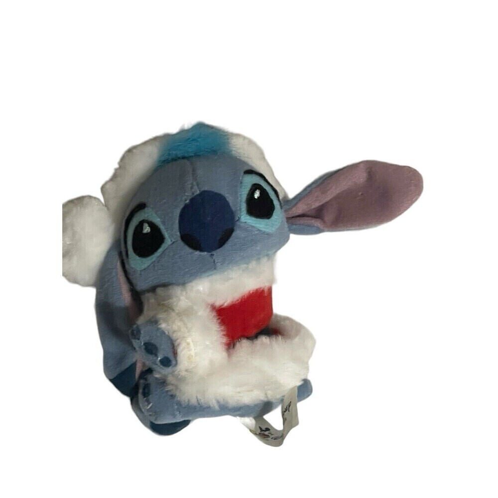 Rare disneyland Lilo and stitch Plushie Mini 4" - Santa Stitch Stuffed Animal